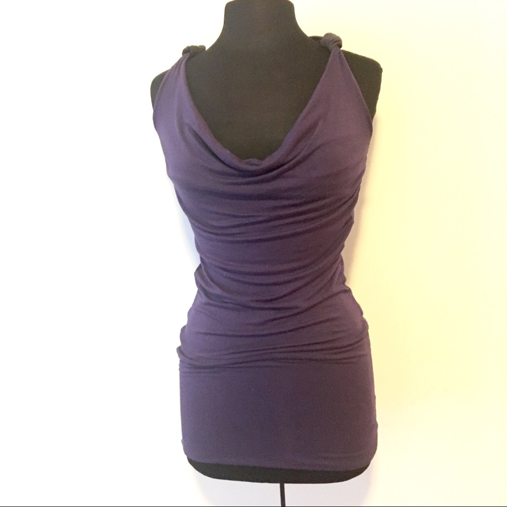 Long Sexy Purple Top